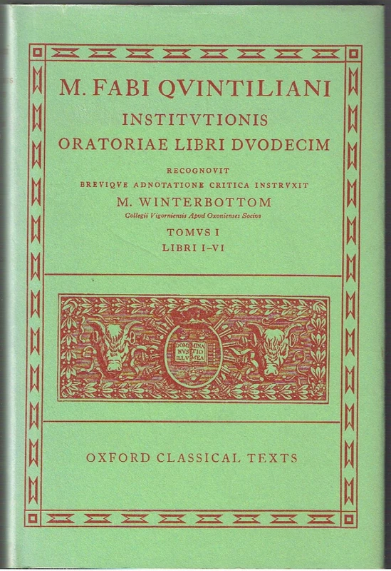 Quintilian Institutionis Oratoriae Vol. I - Image 1