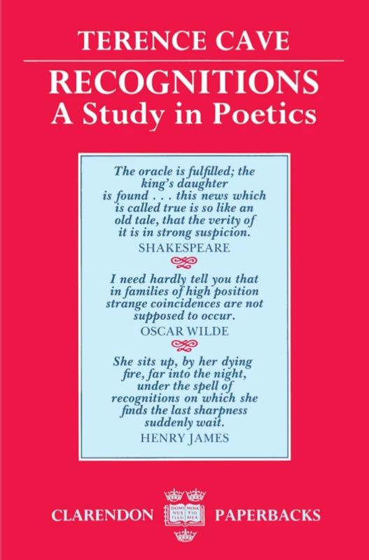 Recognitions: A Study in Poetics (Clarendon Paperbacks) - Image 1