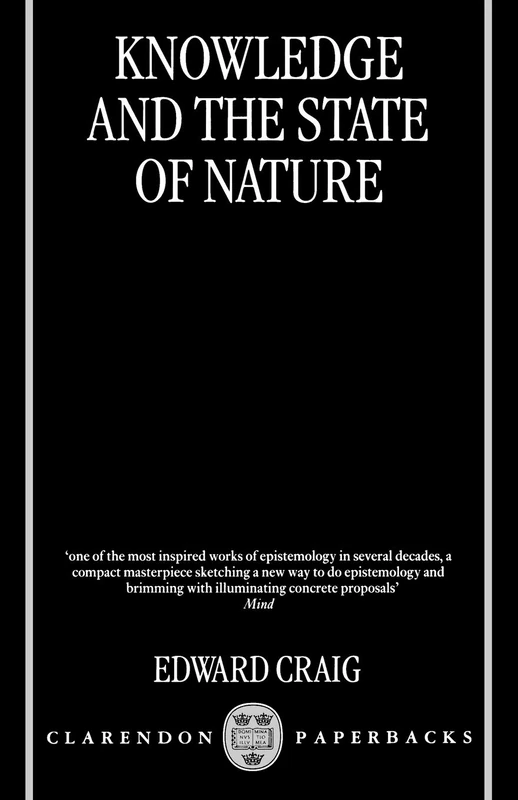 Knowledge and the State of Nature: An Essay in Conceptual Synthesis