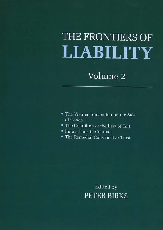 Frontiers Of Liability: Volume 2
