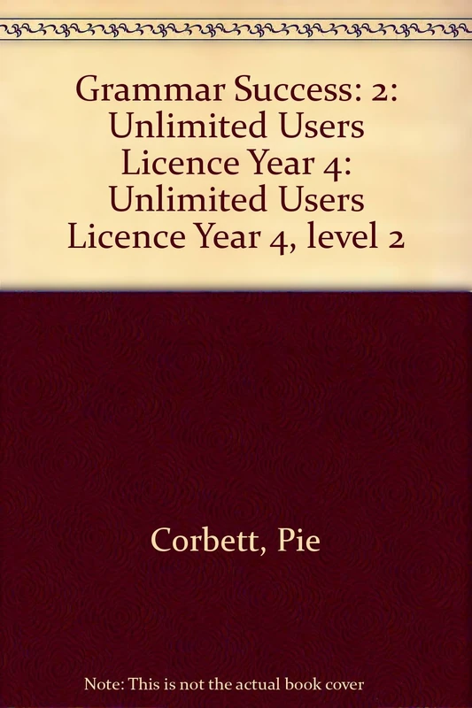 Grammar Success: 2: Unlimited Users Licence Year 4: Year 4, level 2 - Image 1