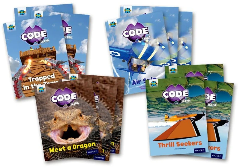 Project X CODE Extra: Light Blue Book Band, Oxford Level 4: Dragon Quest and Wild Rides, Class pack of 12 - Image 1