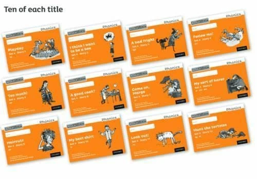 Read Write Inc. Phonics: Black and White Orange Set 4 Storybooks Pack of 120