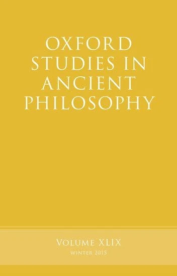 Oxford Studies in Ancient Philosophy, Volume 49