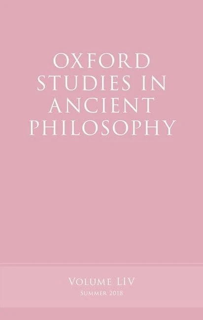 Oxford Studies in Ancient Philosophy, Volume 54