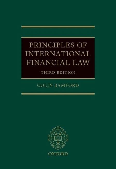 Principles of International Financial Law