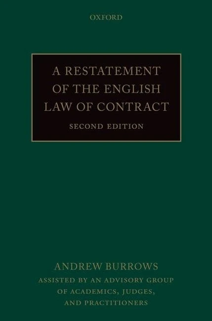 A Restatement of the English Law of Contract