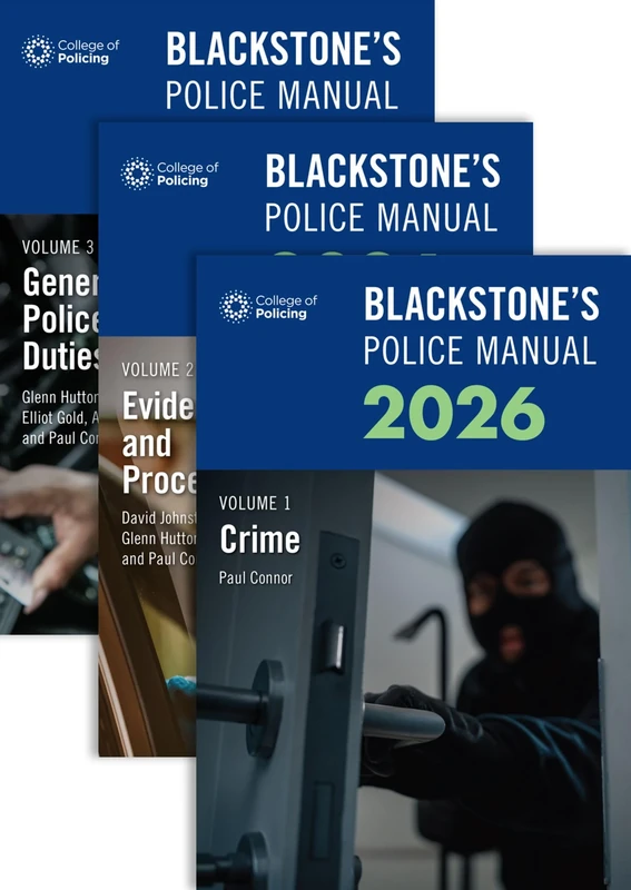 Blackstone's Police Manuals Three Volume Set 2026
