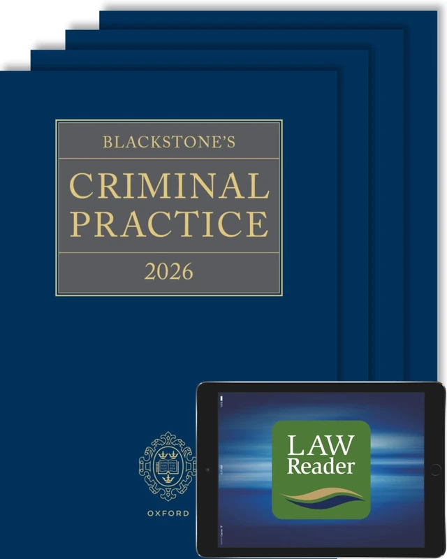 Blackstone's Criminal Practice 2026: Main Work and Supplement 1