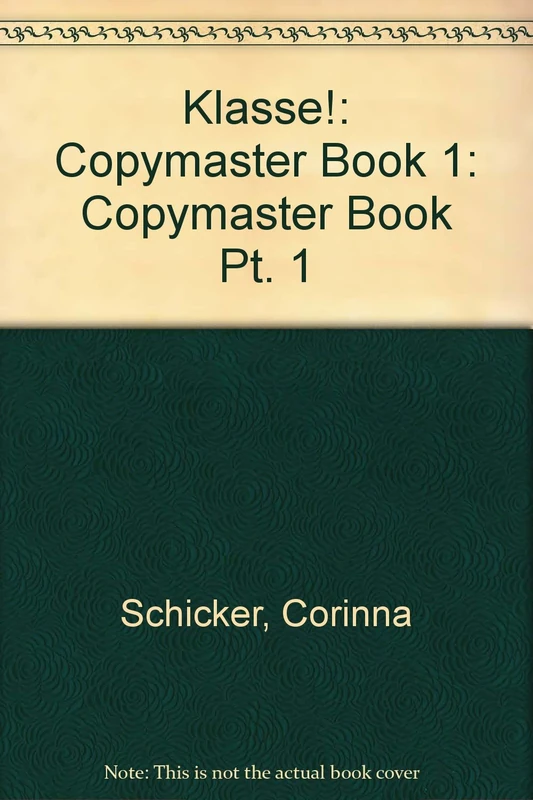 Klasse!: Copymaster Book 1: Pt. 1