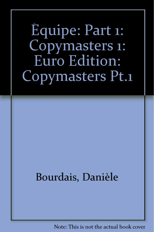 Équipe: Part 1: Copymasters 1: Euro Edition: Pt.1 (Equipe)