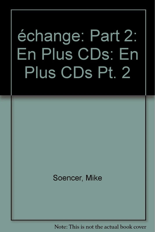 échange: Part 2: En Plus CDs: Pt. 2 (Echange)