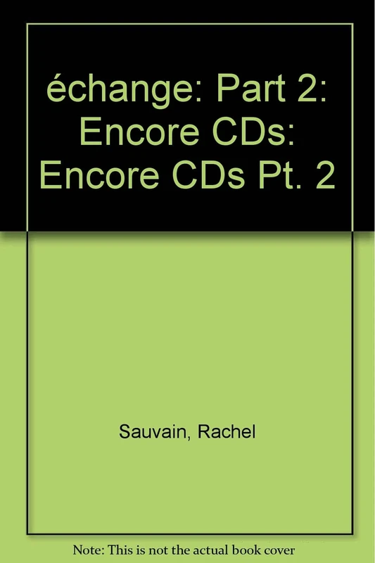 échange: Part 2: Encore CDs: Pt. 2 (Echange)