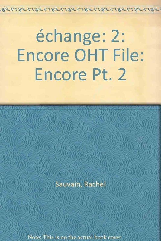 échange: 2: Encore OHT File: Pt. 2 (Echange)