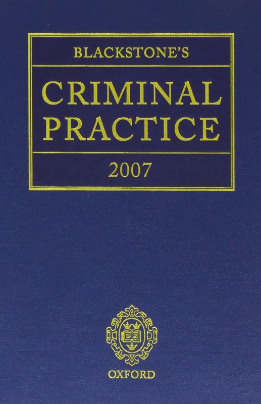 Blackstone's Criminal Practice 2007 (Book & CD-ROM pack)