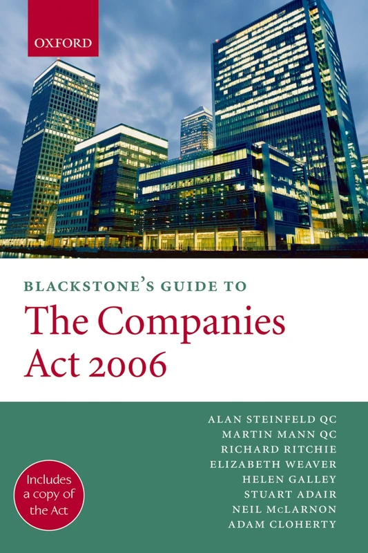 Blackstone's Guide to the Companies Act 2006