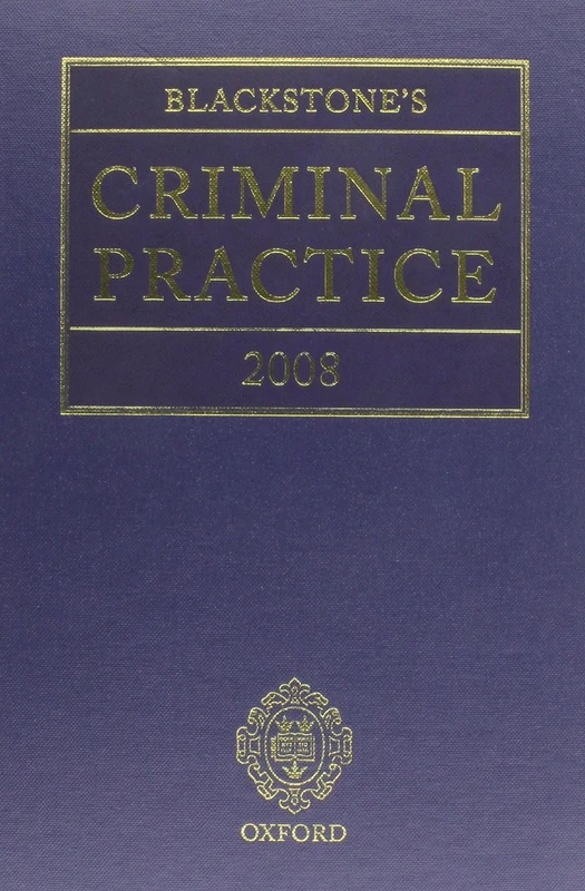 Blackstone's Criminal Practice 2008 (Book & CD-ROM pack)