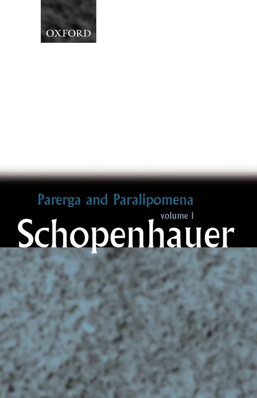 Parerga And Paralipomena: Short Philosophical Essays Volume One - Image 1