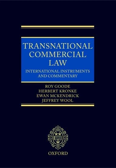 Transnational Commercial Law: International Instruments and Commentary