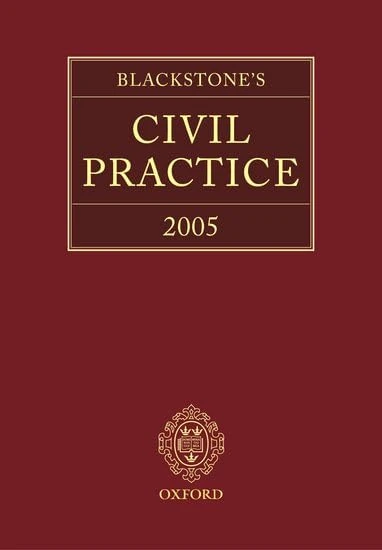 Blackstone's Civil Practice 2005: Book and CD-ROM pack