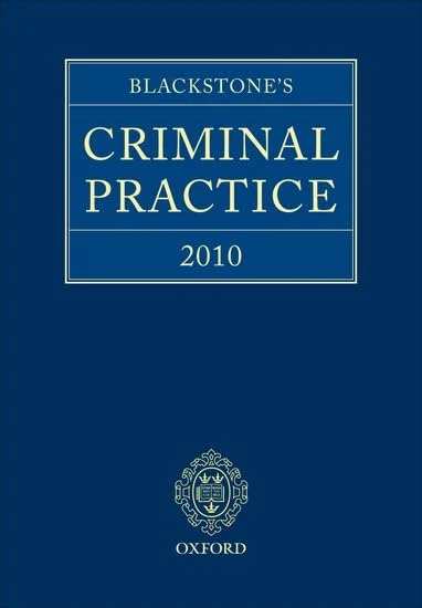 Blackstone's Criminal Practice 2010 (book & CD-ROM pack with all supplements)