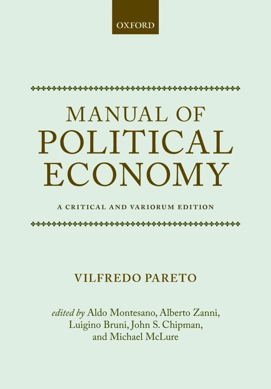 Manual of Political Economy: A Critical and Variorum Edition