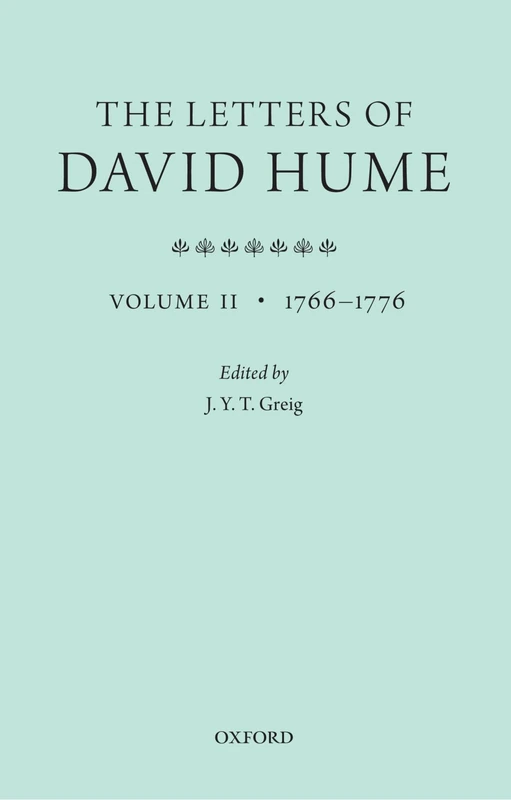 The Letters of David Hume: Volume II 1766-1776: 2