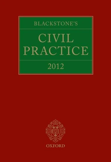 Blackstone's Civil Practice 2012 (BLACKST CIVIL PRACT BOOK FULL SERV MIXED)
