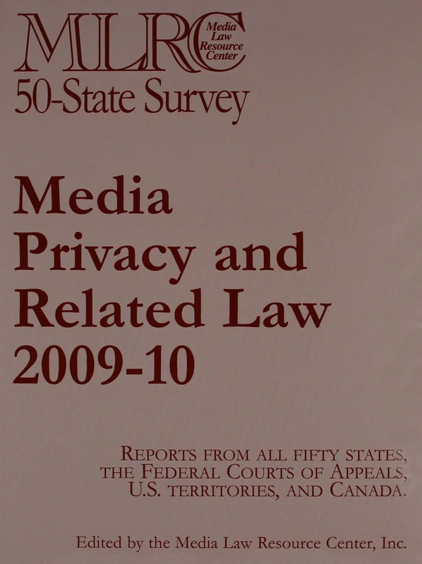 Oxford University Press - Media Privacy and Related Law 2009-10 - Image 1