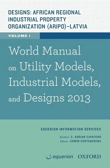 World Manual on Utility Models, Industrial Models, and Designs (World Manual on Designs, Industrial, and Utility Models) - Image 1