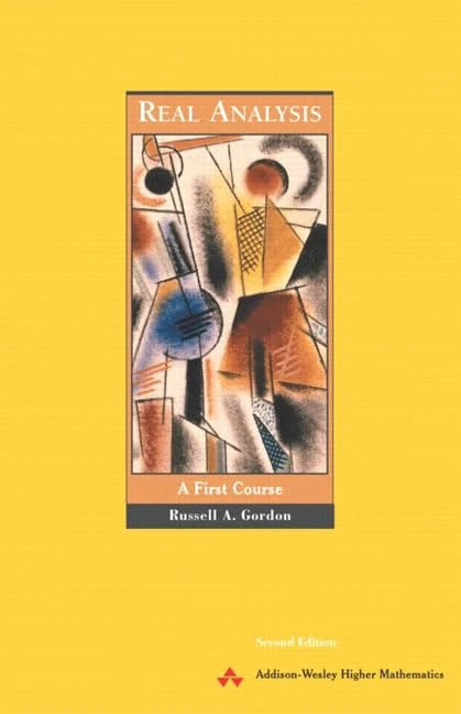 Pearson Real Analysis: A First Course - Mathematics Textbook