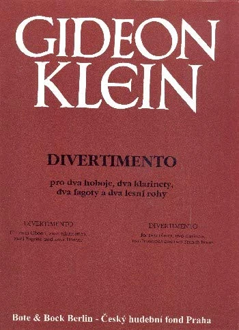 Divertimento: 8 Wind Instruments. Partition et parties.