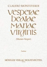 Vesper of the Blessed Virgin Mary: Vesperae Beatae Mariae Virginis. soloists (SSATTB), mixed choir, 2 Flauti, 3 Cornetti, 3 Trombone, bassoon, strings and basso continuo. Partition. - Image 1