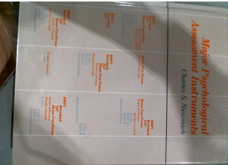 Major Psychological Assessment Instruments, Volume I - Image 1