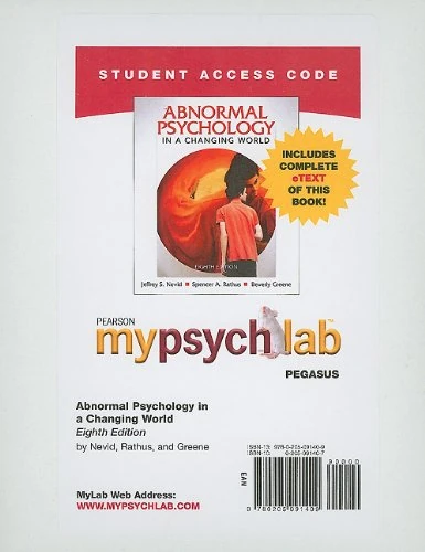 MyLab Psychology with Pearson eText -- Standalone Access Card -- for Abnormal Psychology