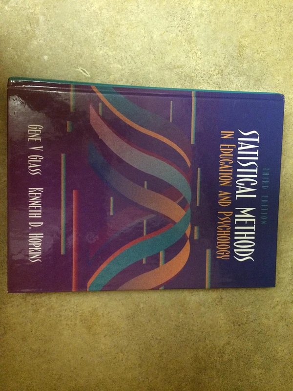 Statistical Methods in Education and Psychology