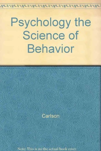 Psychology: The Science of Behaviour, Canadian Edition