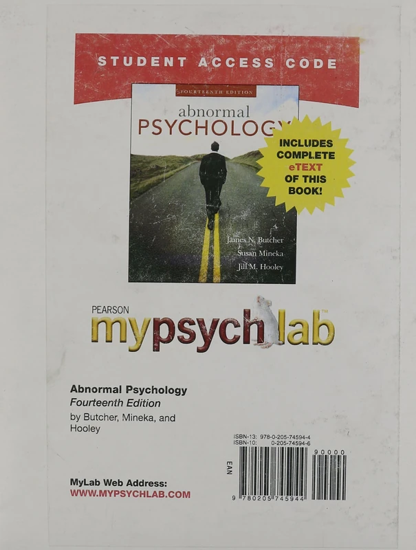 MyLab Psychology with Pearson eText -- Standalone Access Card -- for Abnormal Psychology