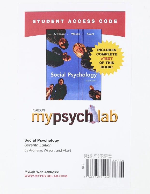 MyLab Psychology with Pearson eText -- Standalone Access Card -- for Social Psychology
