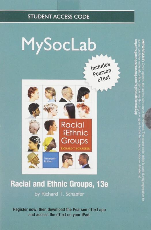 NEW MyLab Sociology with Pearson eText -- Standalone Access Card -- for Racial and Ethnic Groups - Image 1