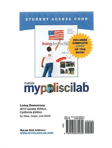 MyLab Political Science with Pearson eText -- Standalone Access Card -- for Living Democracy, 2010 Update Edition, California Edition