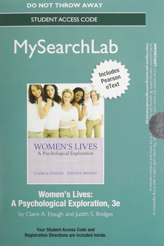 MyLab Search with Pearson eText -- Standalone Access Card -- for Women's Lives: A Psychological Exploration