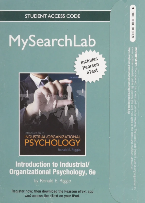 MyLab Search with Pearson eText -- Standalone Access Cards -- for Industrial and Organizational Psychology