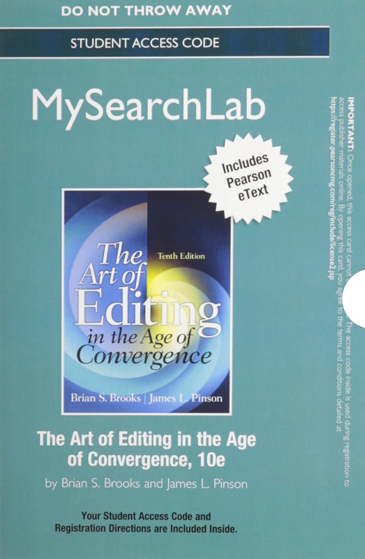 MyLab Search with Pearson eText -- Standalone Access Card -- for The Art of Editing