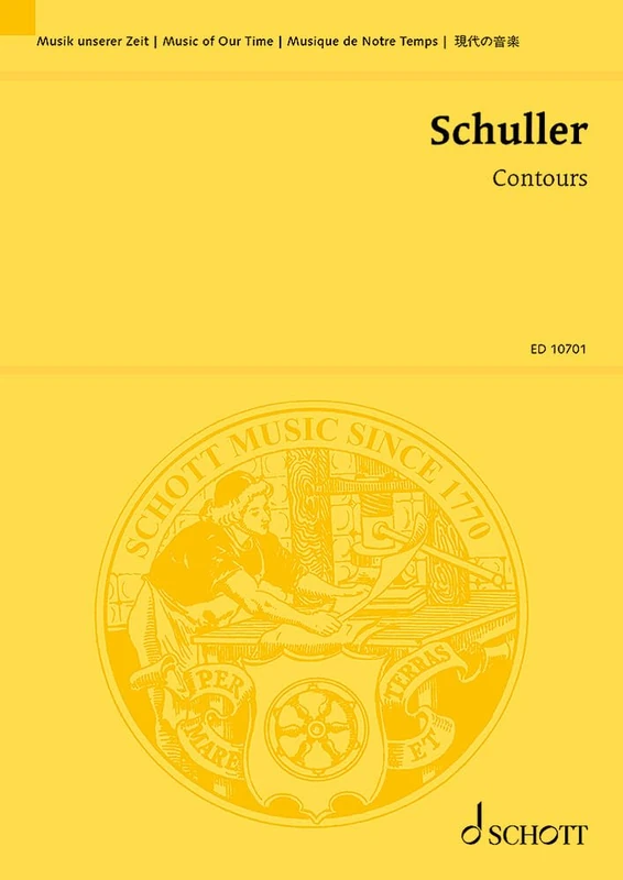 Contours: for chamber orchestra. small orchestra. Partition d'étude.