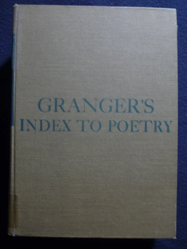 Smith: Grangers Index To Poetry 7ed (cloth)
