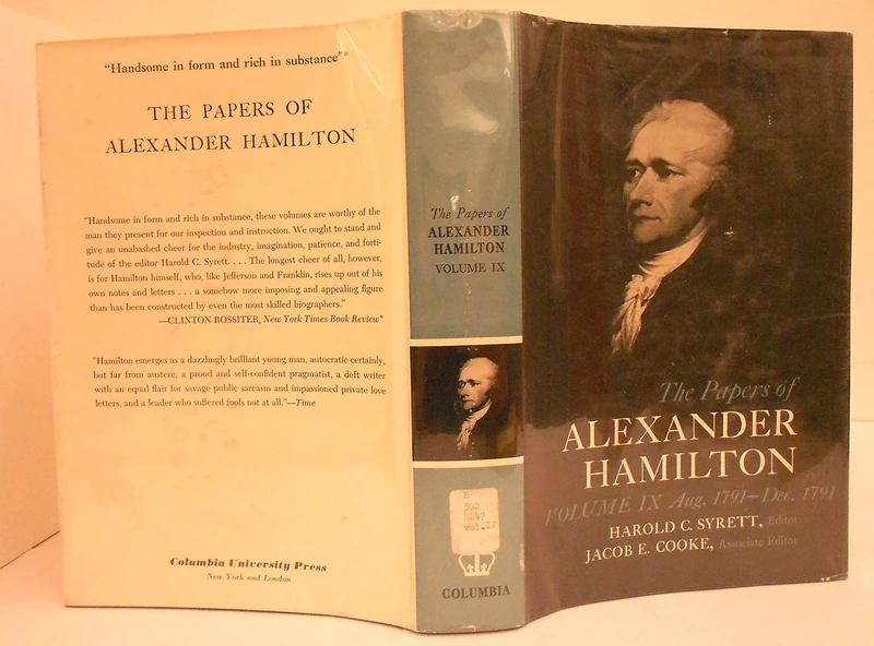 The Papers of Alexander Hamilton – Additional Letters 1777–1802, and Cumulative Index, Volumes I–XXVII (August, 1791-September, 1791)