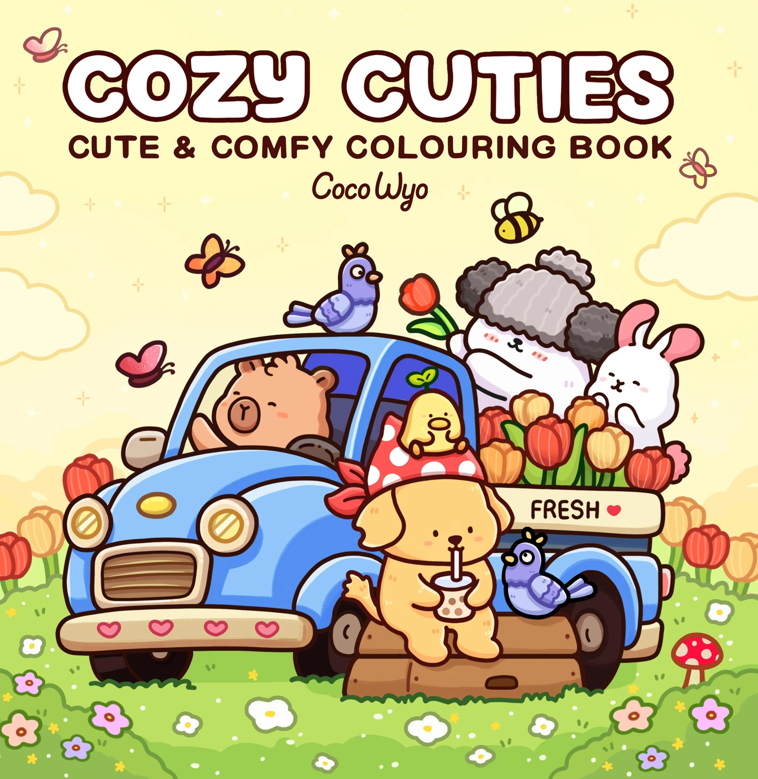 Cozy Cuties: A Cute and Comfy Colouring Book for All Ages (Coco Wyo)