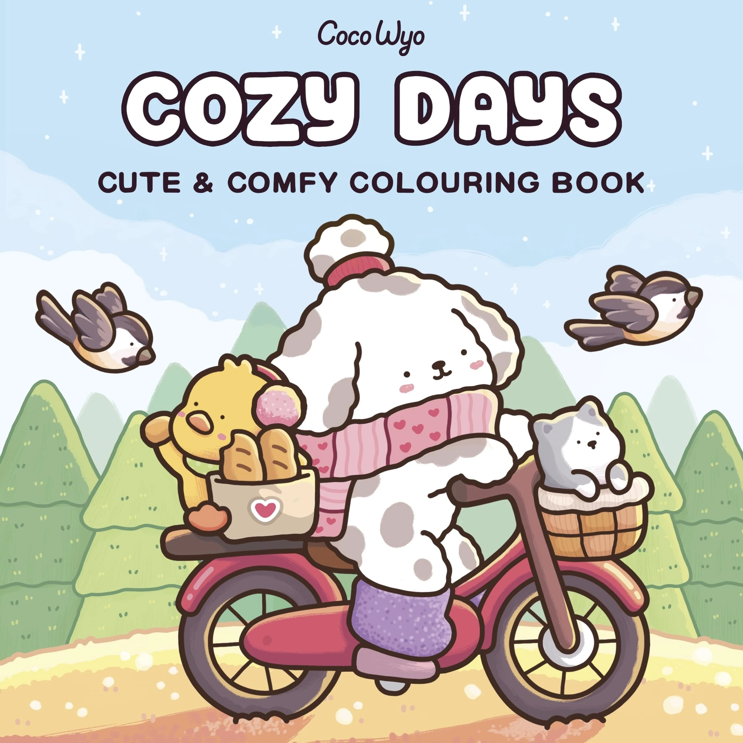 Cozy Days: A cute and comfy colouring book for all ages (Coco Wyo)