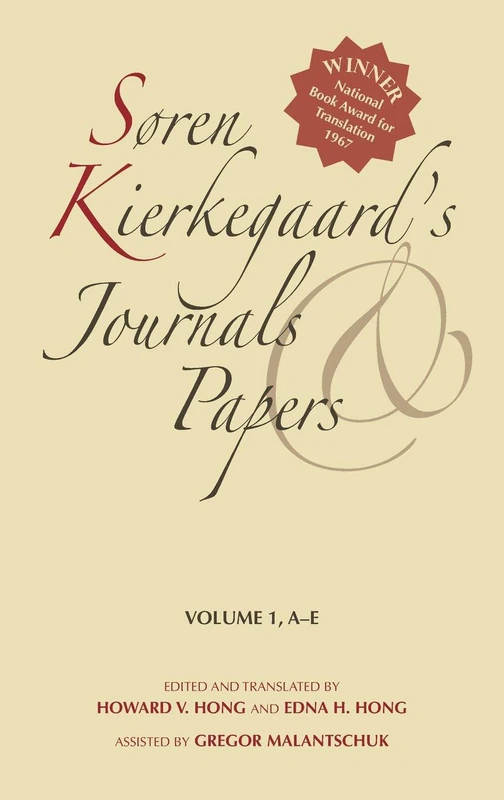 Søren Kierkegaard's Journals and Papers, Volume 1: A-E
